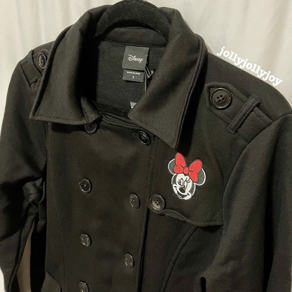 Torrid Disney Mickey & Friends Minnie Mouse Fleece Peacoat - Picture 6 of 14